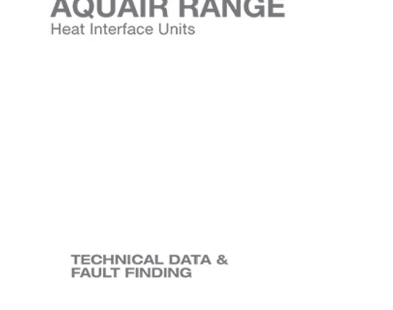 Aquair Fault Finding